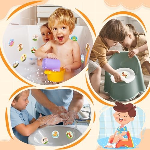 PCTCSHQ 36 Pcs Potty Training Stickers You Pee on Toilet Reveal Stickers - 5