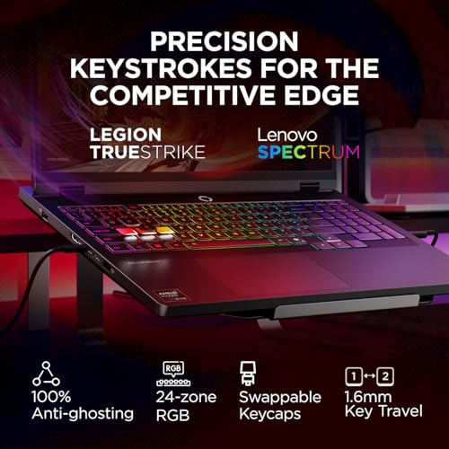 Image of Lenovo Legion Pro 5 2025 AMD Ryzen 9 9955HX | NVIDIA RTX 5070 8GB (32GB RAM /1TB SSD /WQXGA OLED /165Hz /16 (40.6cm) /Windows 11 /Office 2024+AI Now /Black /2.3Kg), 83F20036IN AI Powered Gaming Laptop