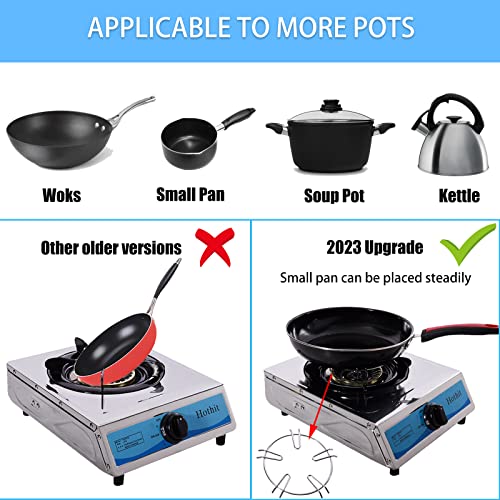 Hothit Portable Single Burner Propane Stove, 14,300 Btu High Power Auto Ignition Stainless Steel Gas Cooktop For Rv Outdoor Kitchen And Apartment #TOP5