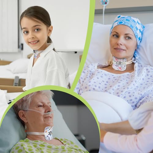 20 pcs 4 x 4 inches reusable trach acc tracheostomy supplies dressing pads absorbent soft tracheo cover drain split sponges for wound careflower pattern