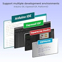 ELECROW ESP32 Display 1024x600, 7 Zoll HMI ESP32 IPS Touchscreen, Unterstützung für KI-Sprachinteraktion, ESP32-P4 Dual-Core-Prozessor, bis zu 400 MHz, kompatibel mit Arduino, LVGL (ohne Kamera) – Ansicht 5