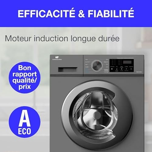 Lave linge hublot CONTINENTAL EDISON CELL712IS3 7 kg Induction 60 cm 1200 trsmin - vue 7