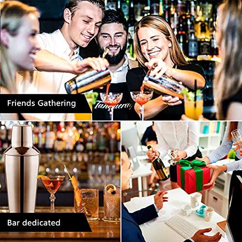 Cocktail Set 9 stuks Cocktail Making Set Cocktail Shaker Set 18/8 RVS Cocktail Shaker 750ml Boston Cocktail Barman Kit… - Afbeelding 6