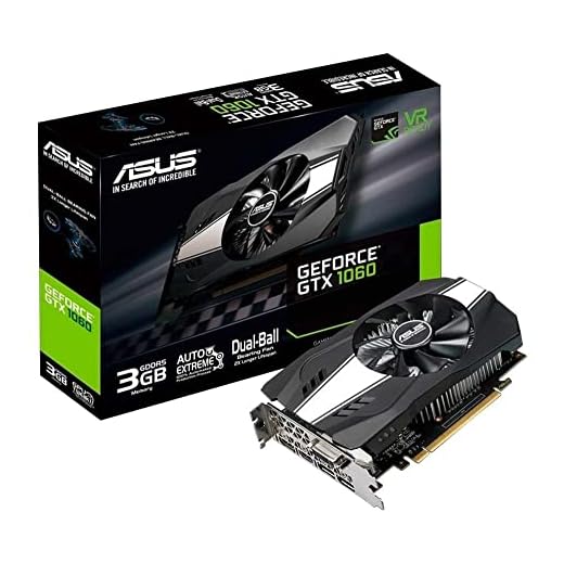ASUS PH-GTX1060-3G GeForce GTX 1060 3GB Phoenix Fan Edition VR Ready HDMI DP DVI Graphics Card