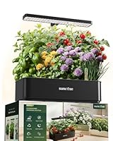 SUNCOZE Hydroponisches Anzuchtsystem, Smart Garden 12Pods, Indoor Kräutergarten Set mit LED-Wachstumsleuchte, 4L Wassertank, höhenverstellbar, leise intelligente Pumpe, für Zuhause, Küche, Schwarz