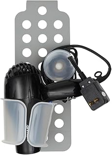 Home Basics Over the Cabinet Plastic Hair Dryer Holder