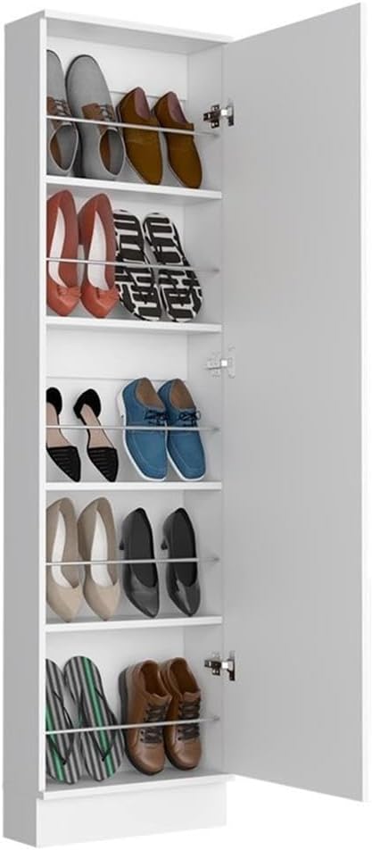Tuhome Leto XL Shoe Rack - White Engineered Wood