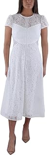 ML Womens A-Line Lace Midi Dress - Buy now