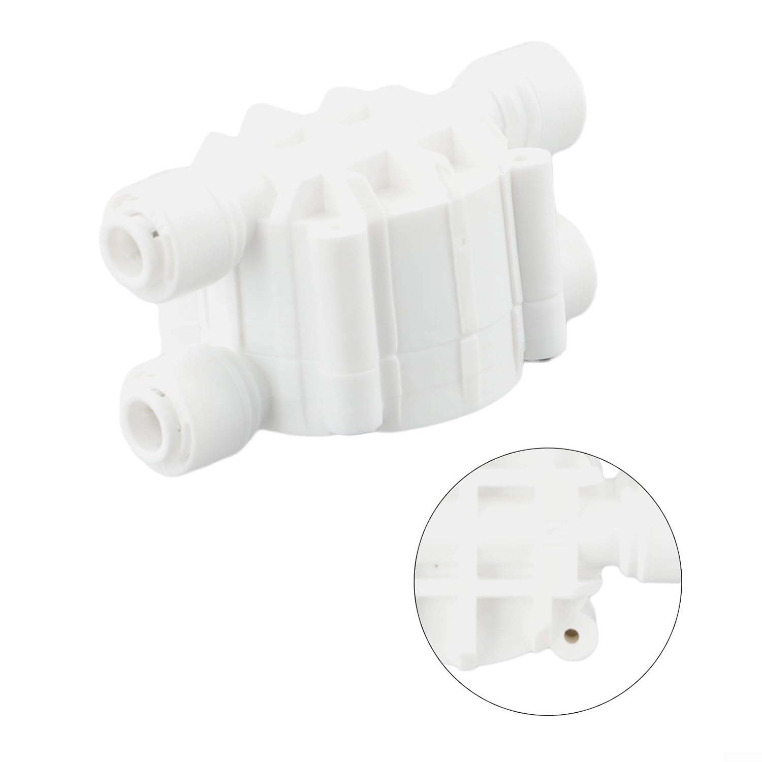 Reverse Osmosis Purifier 4 Way Auto Shut Off Valve Switch With Quick Connect 1/4 Inch Fitting Efficient Use In RO Systems 30G 100G