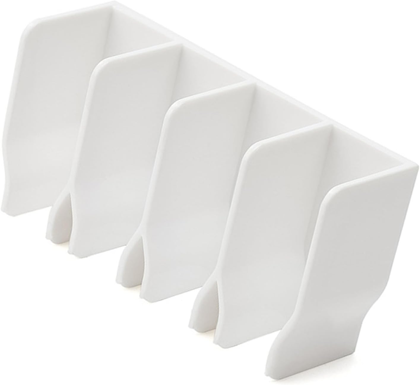 Wall Mounted Face Cleanser Holder Skincare Organizer Rack Multi Grids Large Capacity with Multiple Compartments for Bathroom Bedroom Dressing Table (White)