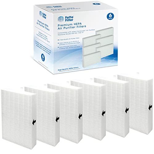 Fette Filter - 6 Pack Of Premium True Hepa H13 Filter R Compatible With Honeywell Filter R For All Hpa Series Air Purifier Part Number Filter R Hrf-R3 Hrf-R2 Hrf-R1 Hrf-Arvp300 Hpa300 #TOP5