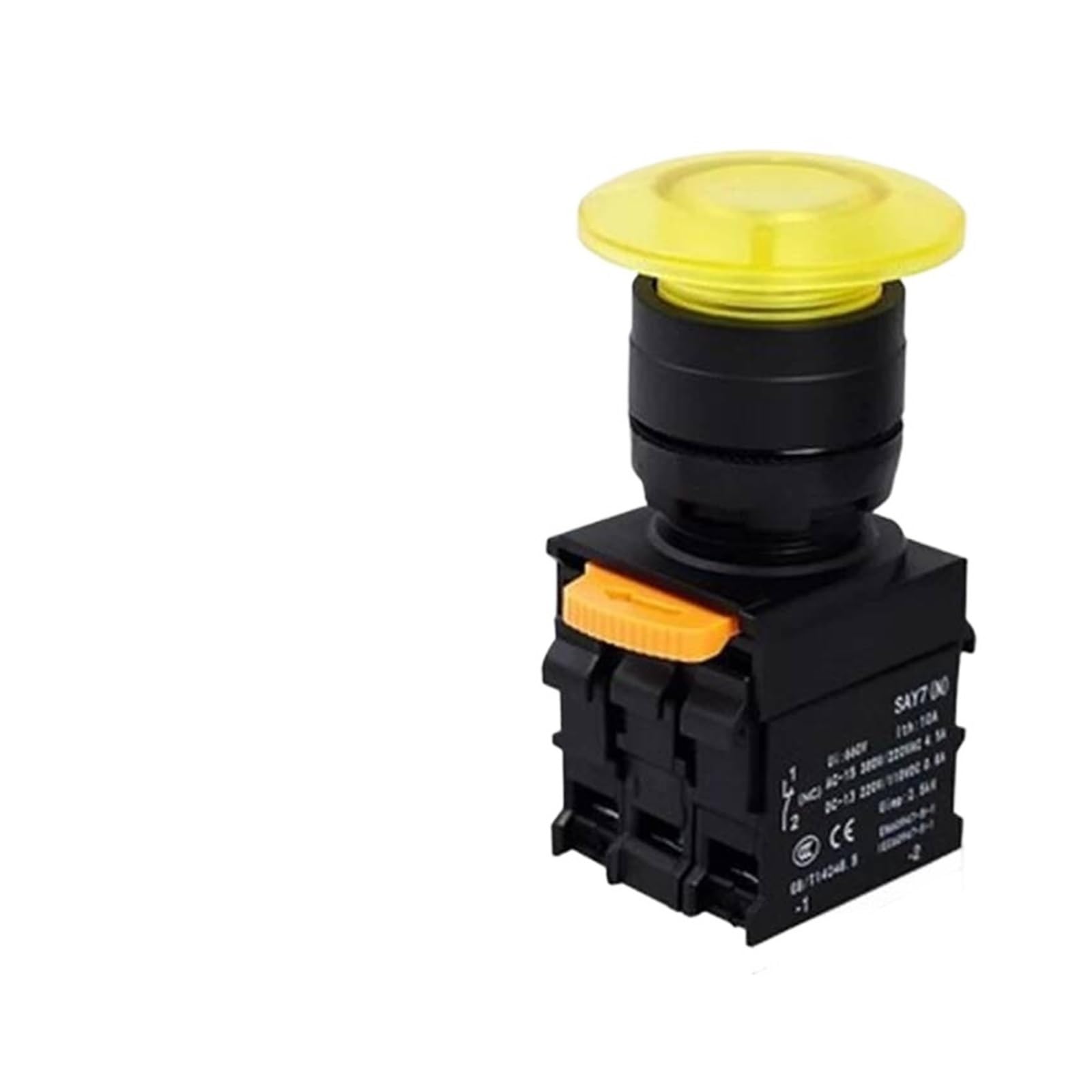 Interruptor de botón pulsador perilla montada 22 mm