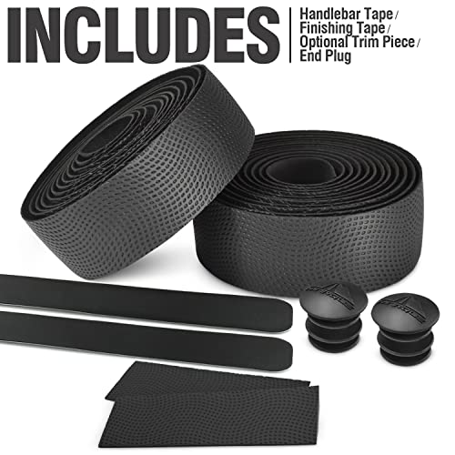 MARQUE Pro Bike Handlebar Tape – Road Cycling Bicycle Padded Handle Bar Wrap with Non-Slip Grip for Drop Bars – 2PCS per Set - Thumbnail 7