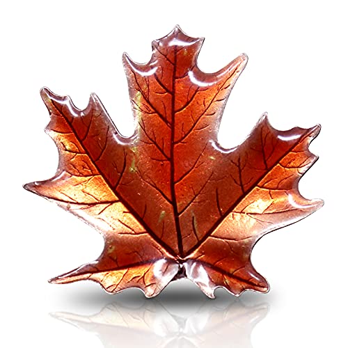 Danforth - Maple Leaf Fall/Autumn Brooch Pin, Pewter, 1 3/4 Inches, Handcrafted, Made In USA