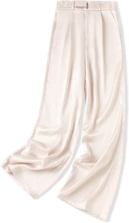 Betusline Women's Dress Pants Business Casual Wide Leg Trousers