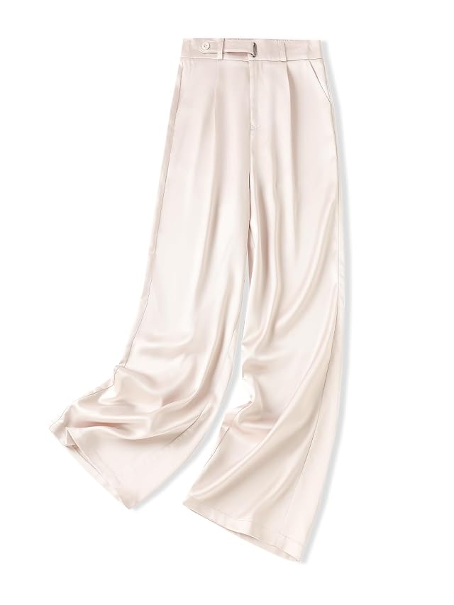 Betusline Womens Wide Leg Pants Business Casual Straight Office Trousers for Women X-Small-3X-Large