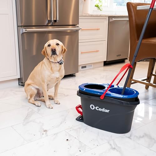 O-Cedar EasyWring RinseClean Spin Mop Microfiber Refill, 1-Pack, Blue - image 8