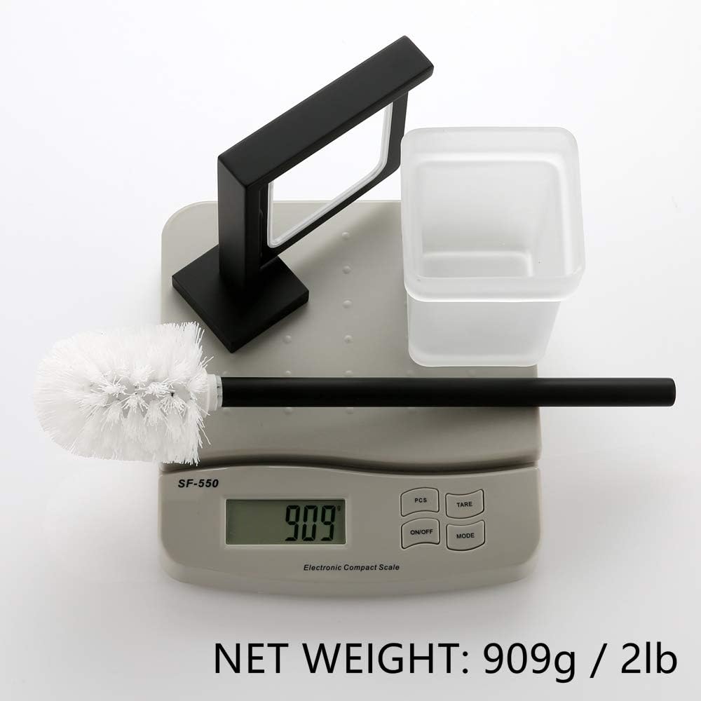 Buy 1 get 1 VELIMAX Modern Toilet Brush with Holder Wall Mounted Stainless Steel Holder Glass Canister with Toilet Brush Luxury Toilet Brush Holder Set for Bathroom, Matte Black Free Shipping 🛒 VELIMAX Modern Toilet Brush with Holder Wall Mounted Stainless Steel Holder Glass Canister with Toilet Brush Luxury Toilet Brush Holder Set for Bathroom, Matte Black