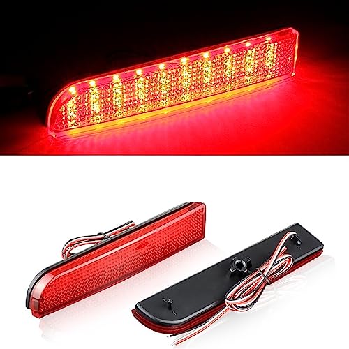 Reflector de parachoques trasero coche para Lancer Evolution X soluciona roturas de luz 2