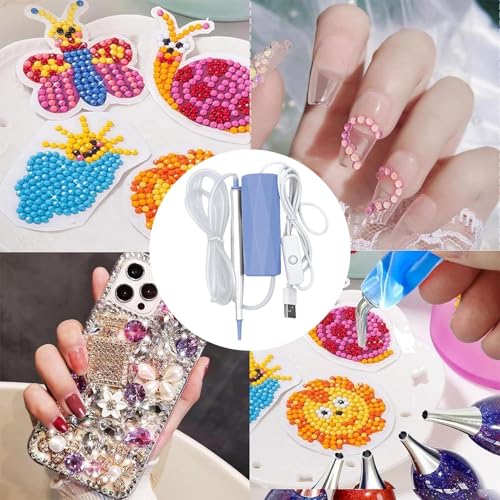 Outil strass électrique pour fixer les gemmes sans fatigue manuelle - 5