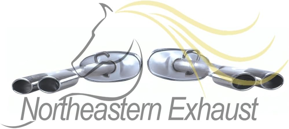 Northeastern Exhaust Direct Fit Pair of Mufflers Compatible for 2006-2008 Cadillac DTS 4.6L, Include Clamps