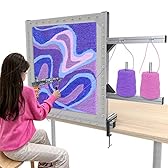 Rug Tufting Frame Tufting Kit 27.5'' Newest Aluminum Metal Tufting Frame for Rug Making Primary Tufting Cloth Stand Tufting Fabric Rug Tufting Kit Rug Frame for Tufting Supplies Carpet Tufting Gun Kit