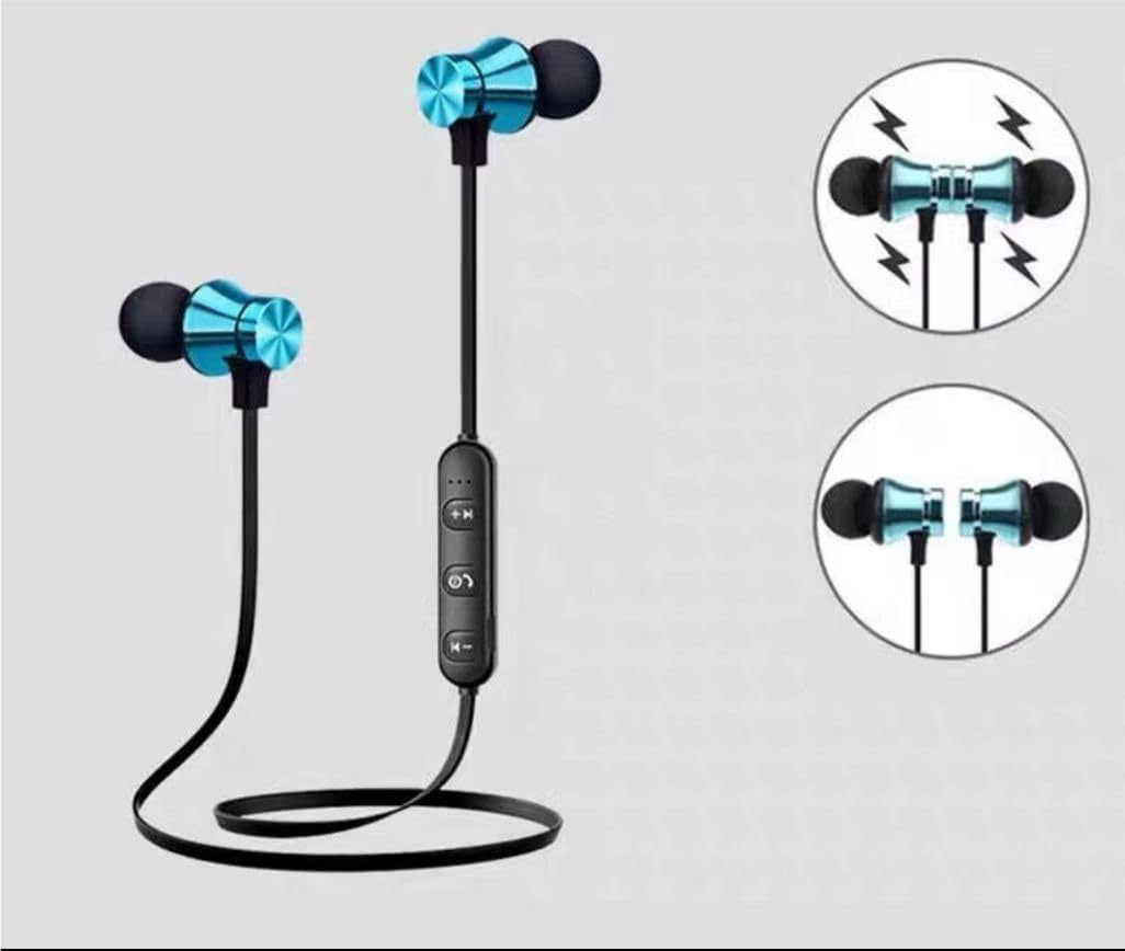 Black Earphone in-Ear Stereo Headset Earphone Wireless Bluetooth Headphone,Earbud and in-Ear Headphones for Sports Running Workout - Image 8