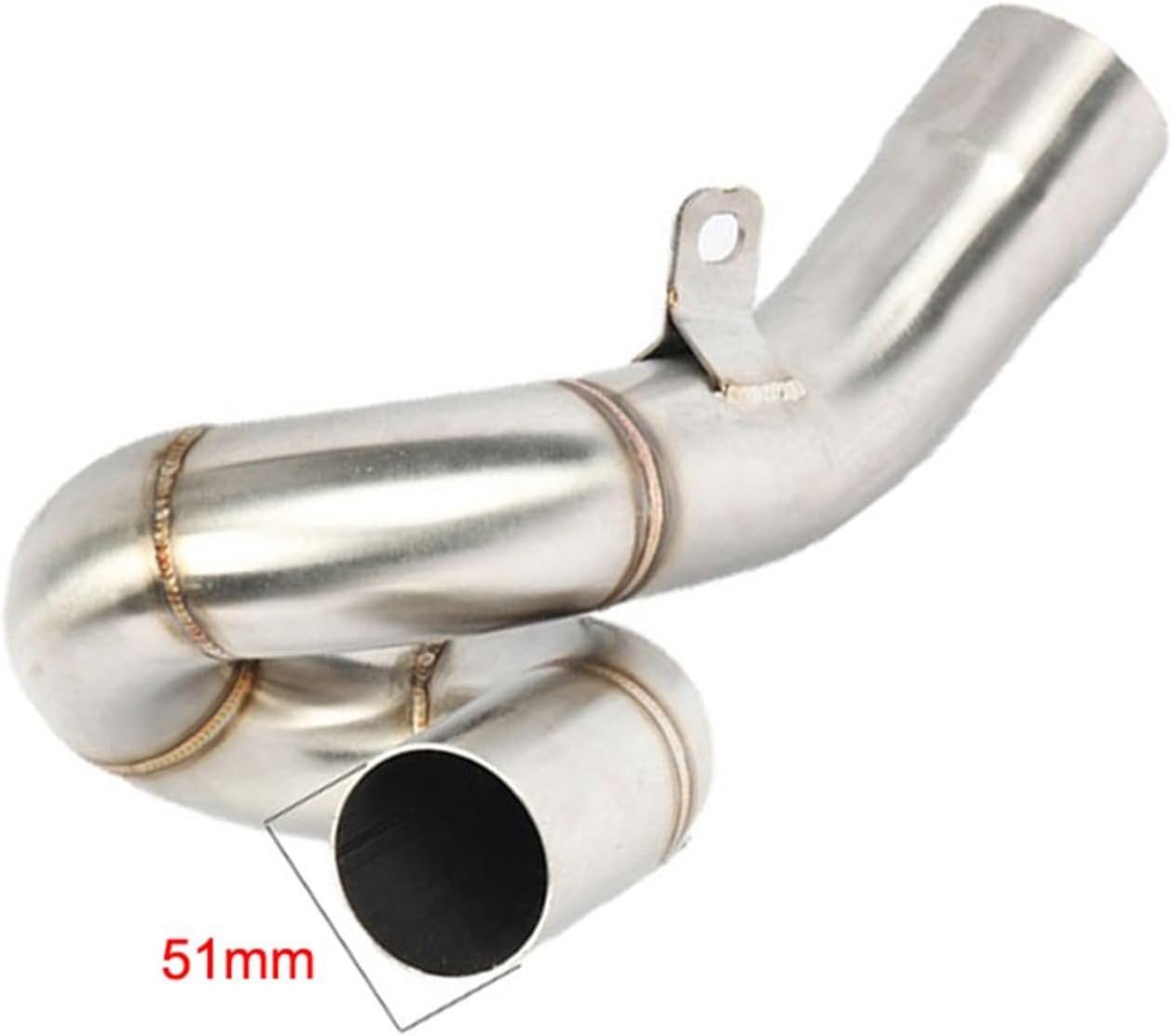 Motorcycle Tailpipe for Kawasaki for Zx6R for Zx636 for Zx 6R 636 2009-2021 51Mm Motorcycle Exhaust Muffler Middle Link Pipe