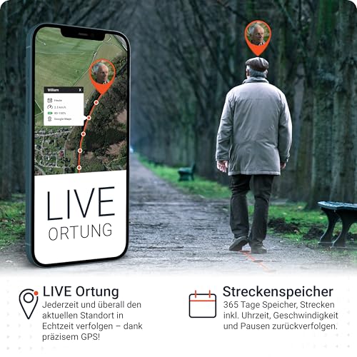 PAJ GPS - Allround Finder 4G - GPS-Tracker für Auto, Motorrad, Fahrzeuge, Kinder, Senioren & Demenz - Sprachnachrichten - Echtzeit-Ortungsgerät mit SOS-Notrufknopf - bis 40 Tage Akkulaufzeit
