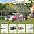 EROMMY 13' x 20' Carport?Portable Garage with UV Protection & Steel Frame, Heavy Duty Car Port with Removable Sidewalls, All-Season Car Canopy for Tractor, Truck, Boat, Outer Gray and Inner White