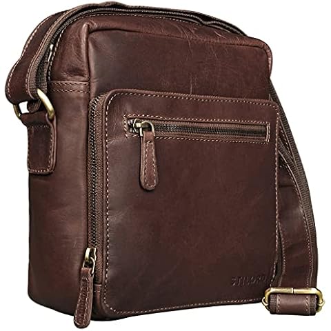 STILORD 'Nathan' Bolsa Bandolera de Piel Vintage para Tablet & iPads de 10,1' Cover