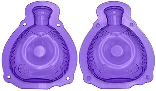 Miniatura 1 de Moldes de chocolate para botella de perfume, moldes de caramelo 3D, moldes grandes de suela gruesa para stiletto con clips, decoración de pasteles