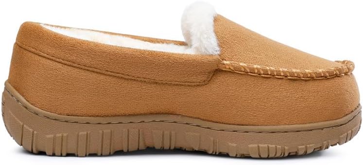 HOMEHOT Boys Moccasin Slippers Memory Foam Kids House Shoes- Nonslip Indoor & Outdoor - Image 5