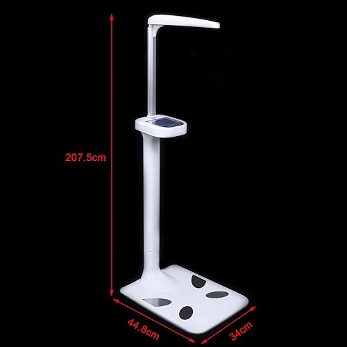 Miniatura 7 de TdiriNar Herramienta de báscula de peso corporal para médicos de capacidad de 440 libras, analizador ultrasónico de grasa corporal, báscula médica