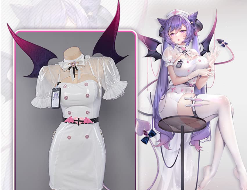 Amazon.co.jp: 【ラベンダー】刻晴 ナー ス コスプレ衣装 セクシー
