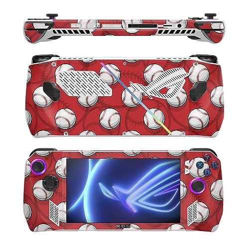 Image of MightySkins Skin Compatible with Asus ROG Ally - Tiled Baseball | Protective, Durable, and Unique Vinyl Decal wrap Cover | Easy to Apply, Remove, and Change Styles