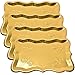 10 Gold Rectangle Trays for Dessert Table Serving Parties 9