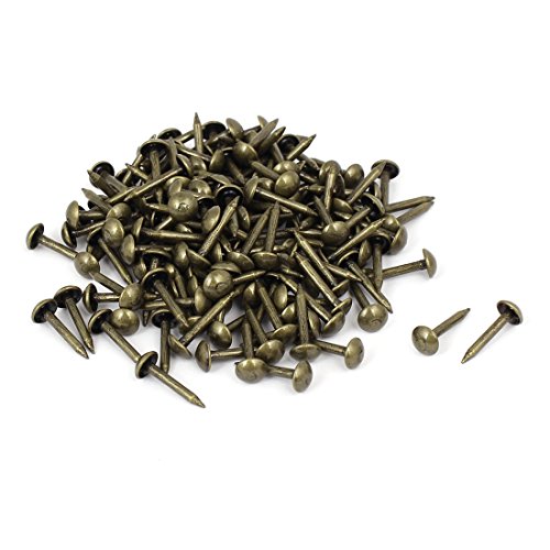 sourcing map Clou Tapissier 5mm x 12mm Clou Ameublement Meuble Punaise Bronzé 150pcs