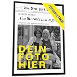 JUHMI Vintage Zeitung Schwarz Weiß Wandbilder | New York 