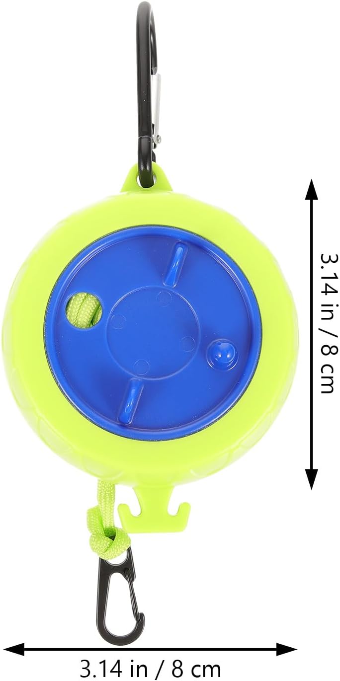 KICHOUSE Portable Outdoor Clothesline Cord Lock, Lightweight Travel Laundry Rope for Camping and Balcony Drying, Sturdy Windproof Clothesline for Hiking and Hotel Use