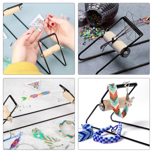 Máquina para tejer pulseras de acero inoxidable resistente con kit de abalorios manual 3