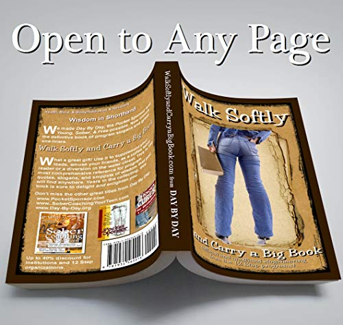 Walk Softly & Carry A Big Book (12 Step Classic Slogans, Higher Powered Pages, History Of Serenity Prayer, Great Oneliners From Well-Known Speakers, Stories The Oldtimers Told) Plus Decal #TOP6