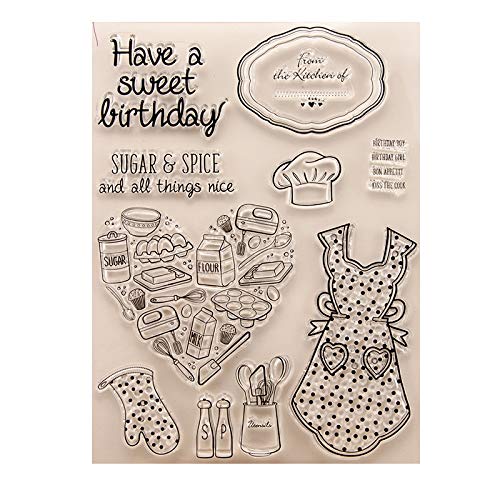 Suechi Icing DIY Silicone Clear Stamp Cling Seal Scrapbook Embossing ...
