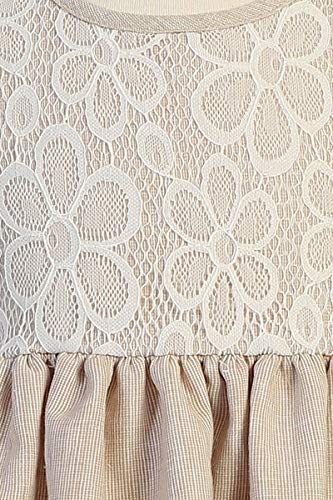 Lito M752 Lace & Cotton Linen Dress2