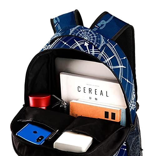 Bolsa de libros escolar unisex estilo casual con estampado de mapa mundial 4
