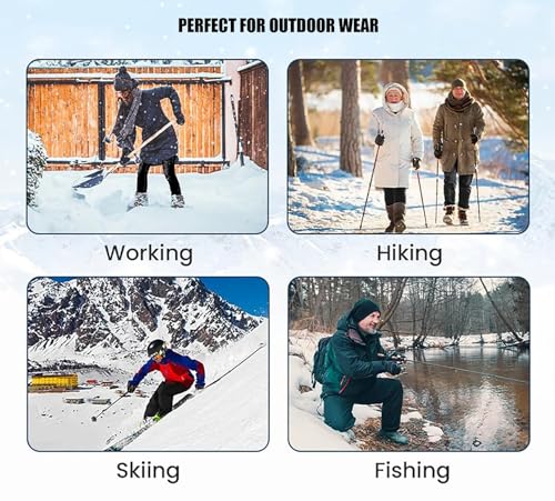 ZGSYH Pantalones de Nieve Unisex,Pantalones de Nieve Impermeables con Forro Polar de Talla Grande 2024,Pantalones de Nieve de esquí Casuales, Pantalones de chándal cálidos para Hombres y Mujeres (Col - imagen 8