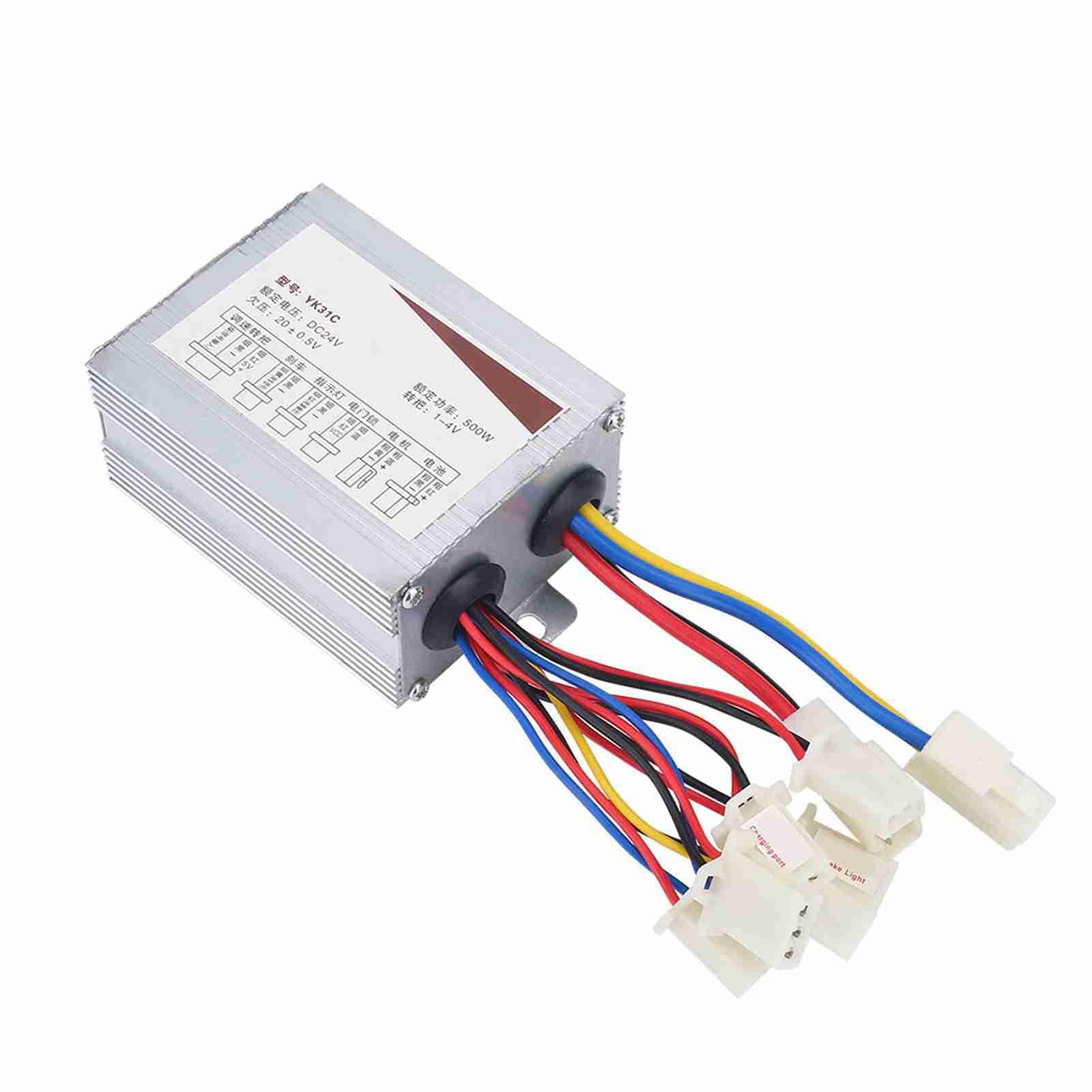 MAGT Controller Spazzolato Bici Elettrica Controller Motore, 24V 500W in Lega di Alluminio per Scooter Elettrico