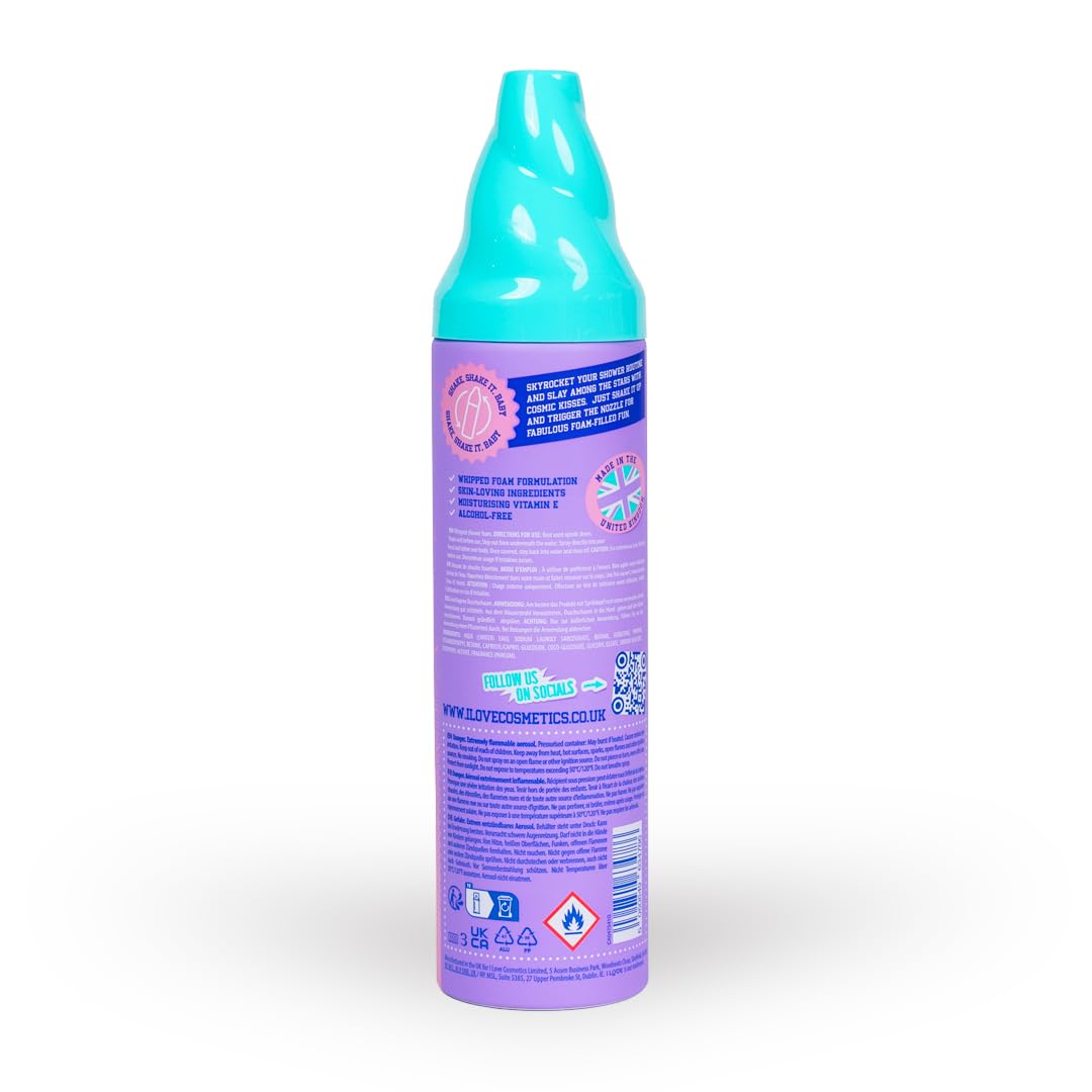 I LOVE Cosmic Candy Whipped Shower Foam Sweet Candy Scented Body Wash, Moisturising Creamy Lather - Image 2