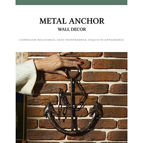Redwix Anchor Decor, Nautical Wall Decor, Coastal Decor For Home, Anchor Wall Decor With Chain, Pirate Decor #TOP2
