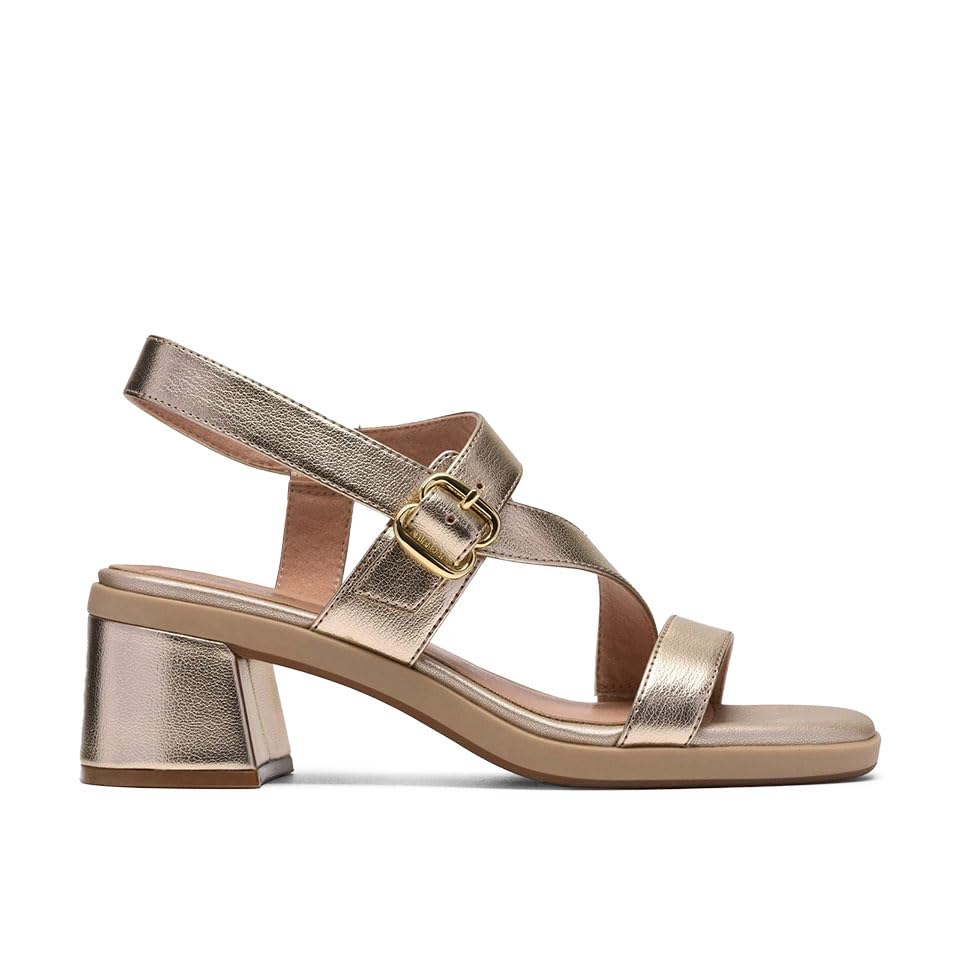 Clarks Jaylan Sol - Sandalias de tacón para mujer, Champán, 10